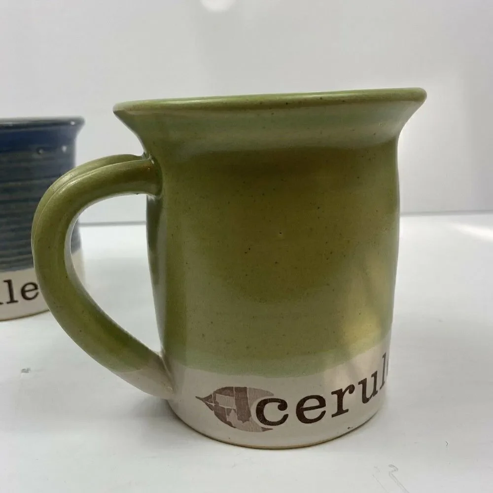 Mud Love Cerulean Coffee Mug Glazed with Handle